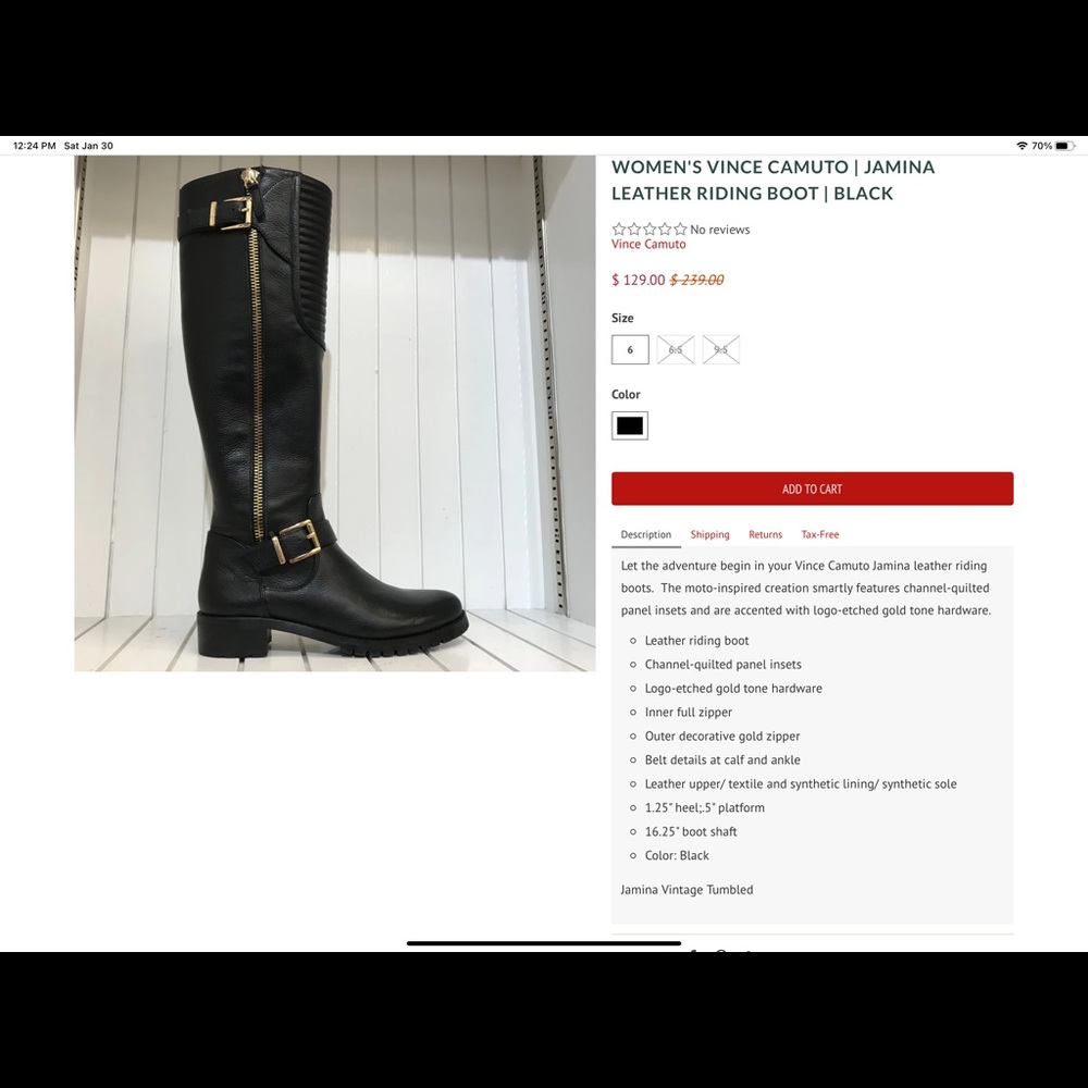SOLD - Vince Camuto Jamina Riding Boots